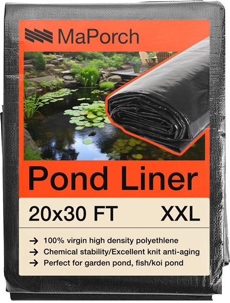 75-ft W Black High Density Polyethylene <b>Pond</b> <b>Liner</b> (270-Gallons) Model # LP9118. . Rpe pond liner amazon